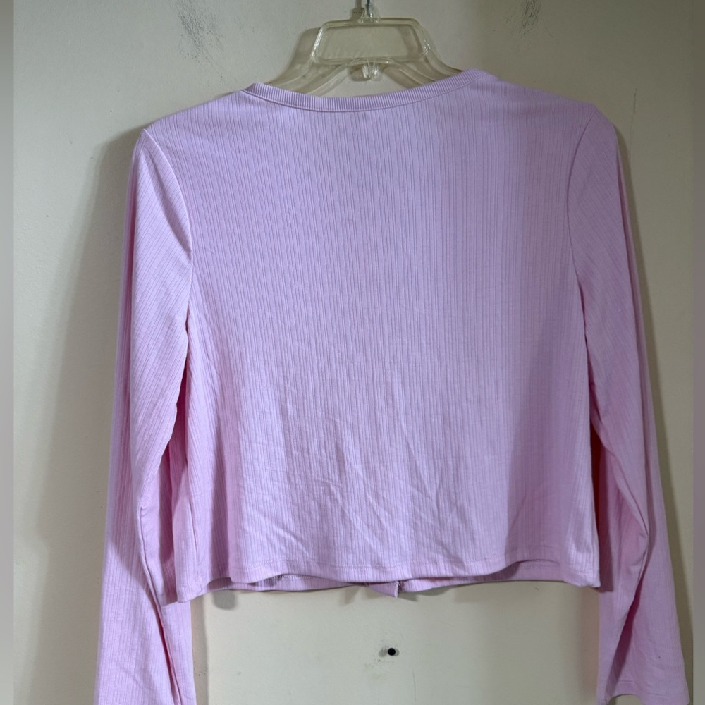 Light Pink Ribbed Button-Front Women's Top..100 - Picture 2 of 7